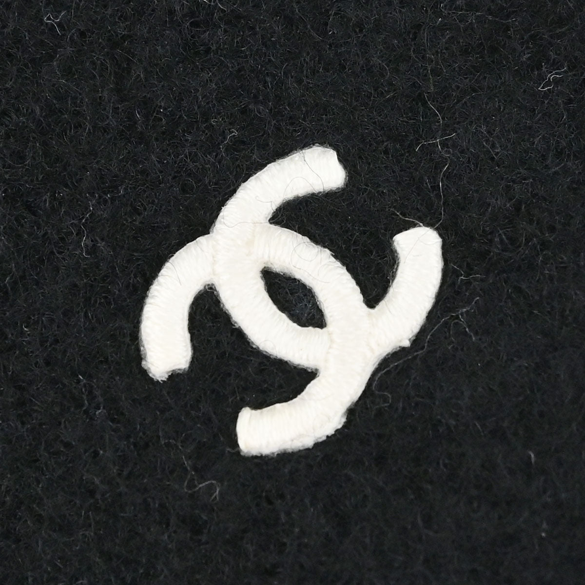 Chanel Beret Hat Black