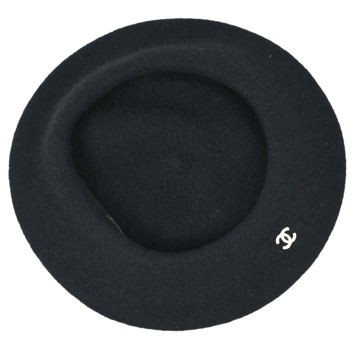 Chanel Beret Hat Black
