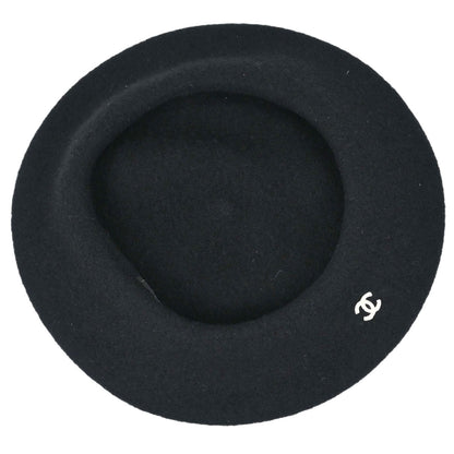 Chanel Beret Hat Black