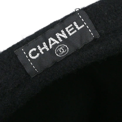 Chanel Beret Hat Black