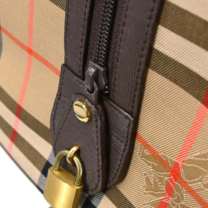 Burberrys Beige House Check Duffle Handbag