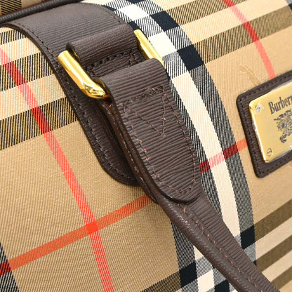 Burberrys Beige House Check Duffle Handbag