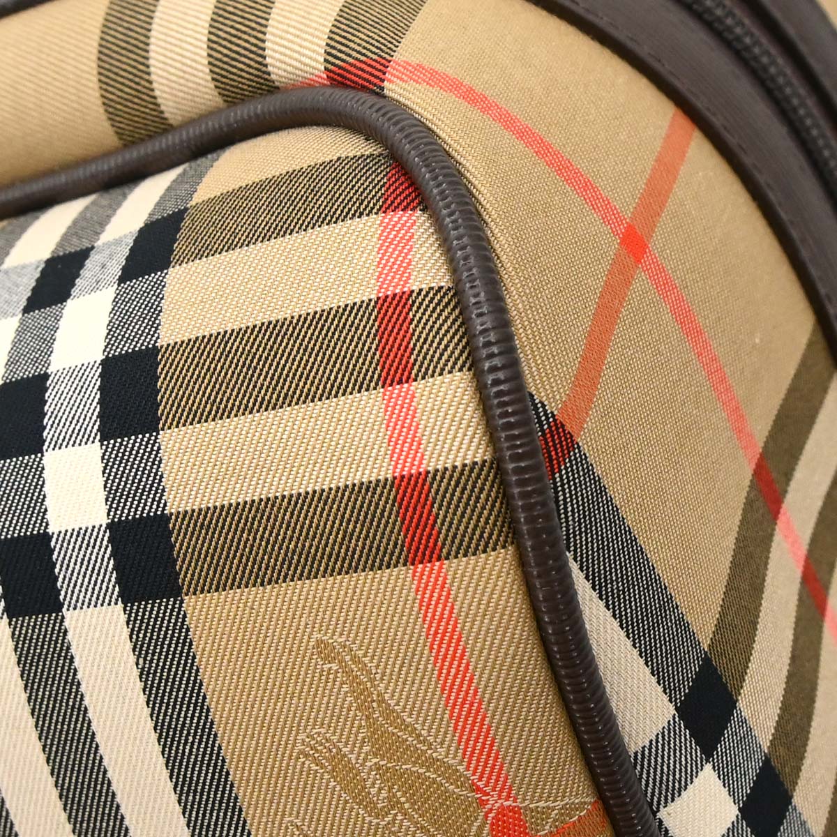 Burberrys Beige House Check Duffle Handbag