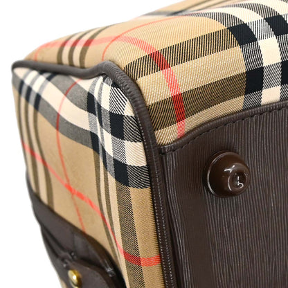 Burberrys Beige House Check Duffle Handbag