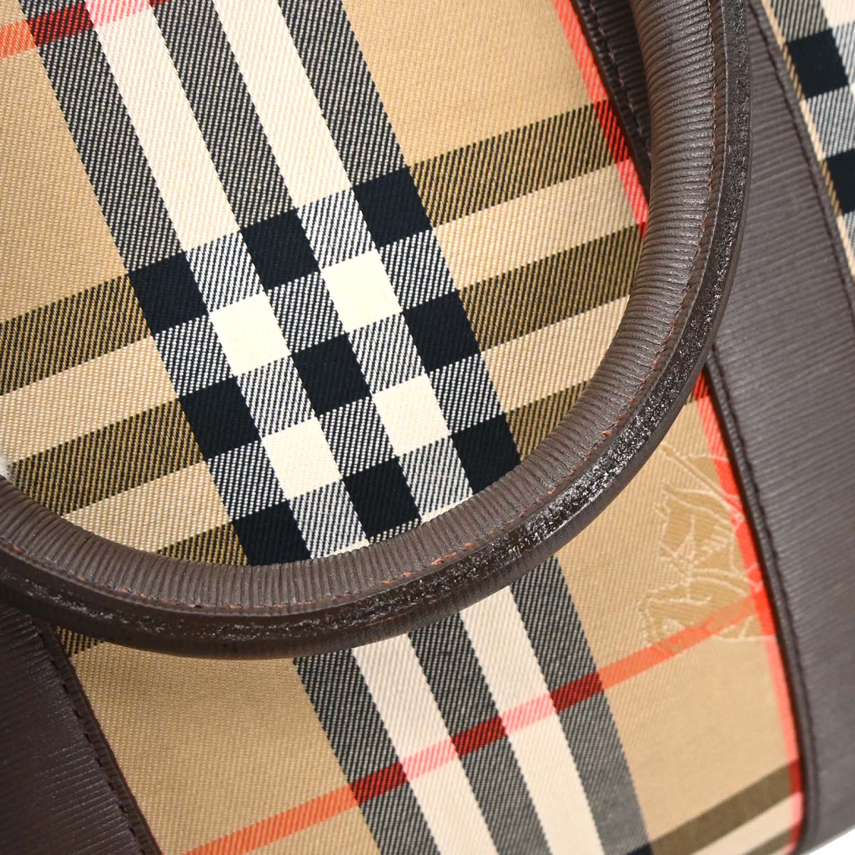Burberrys Beige House Check Handbag