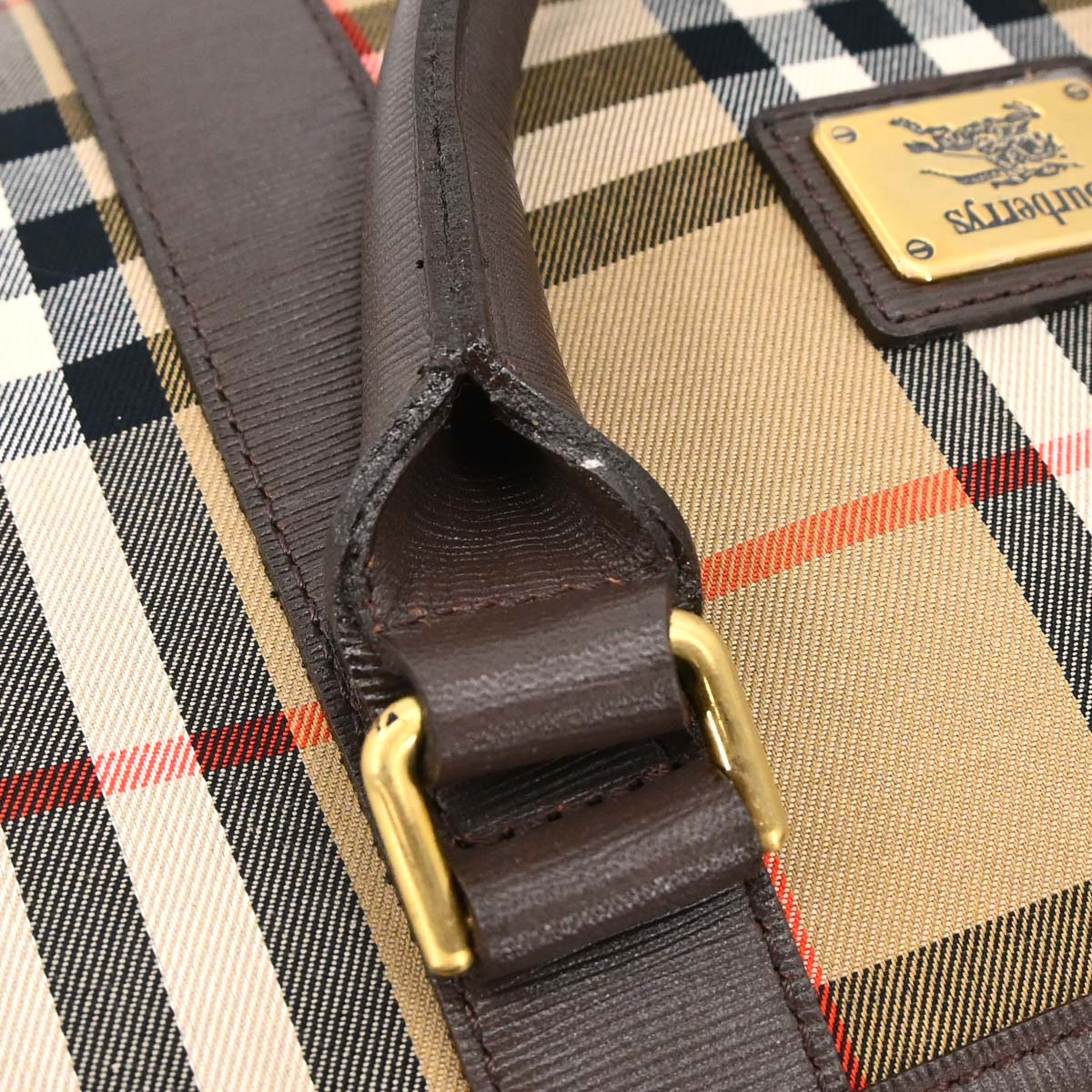 Burberrys Beige House Check Handbag