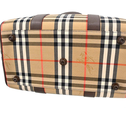 Burberrys Beige House Check Handbag