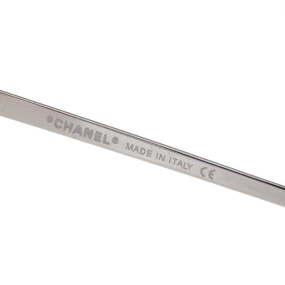 Chanel Sunglasses Eyewear Brown Rhinestone 62□17 120 Small Good