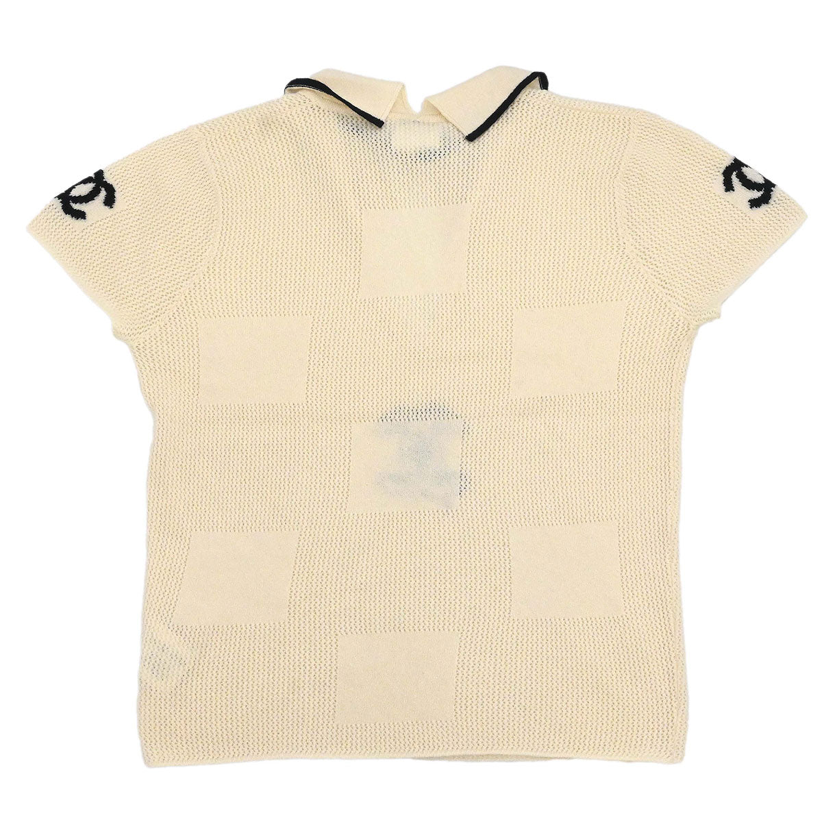 Chanel 2001 Cruise Cashmere V-neck Polo Top #42