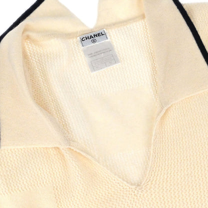 Chanel 2001 Cruise Cashmere V-neck Polo Top #42