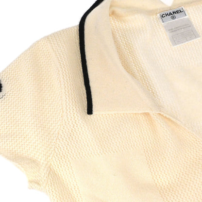 Chanel 2001 Cruise Cashmere V-neck Polo Top #42