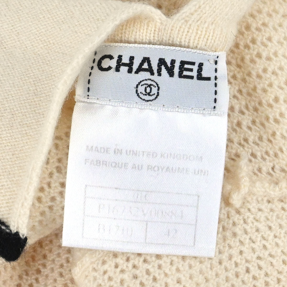 Chanel 2001 Cruise Cashmere V-neck Polo Top #42