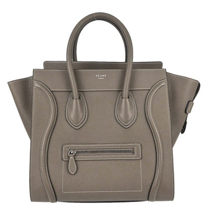 Celine Brown Mini Luggage Tote Handbag