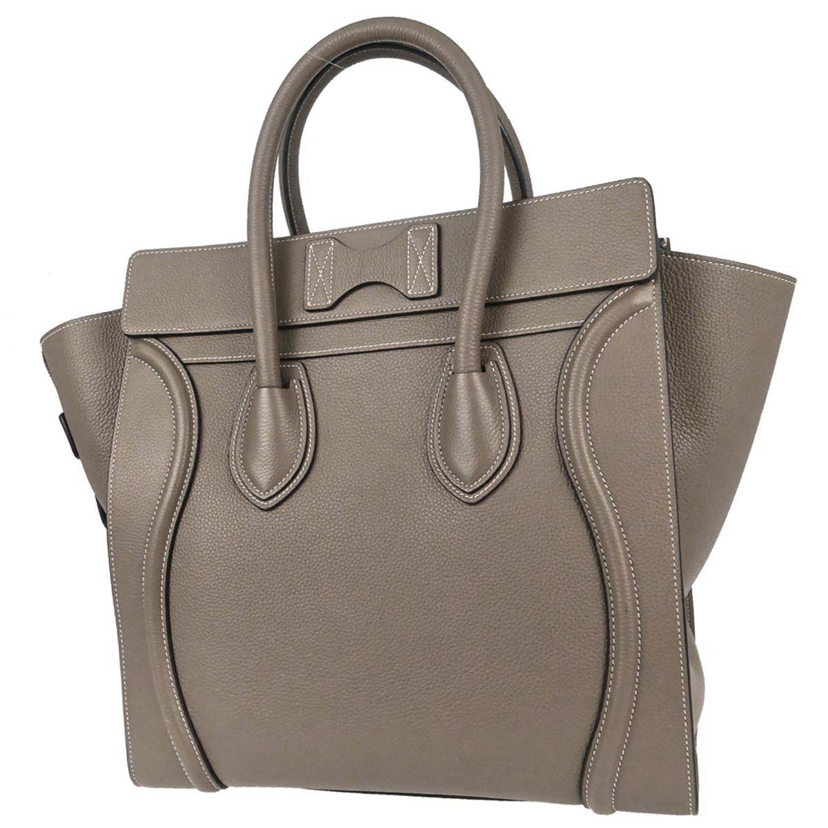 Celine Brown Mini Luggage Tote Handbag