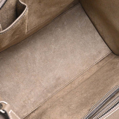 Celine Brown Mini Luggage Tote Handbag