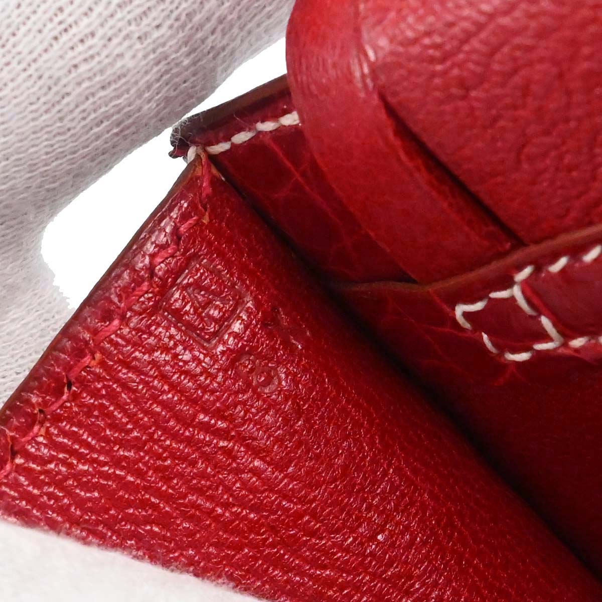 Hermes * Rouge H Alligator Lucy PM Handbag