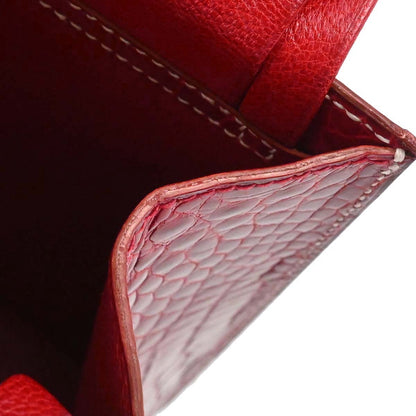Hermes * Rouge H Alligator Lucy PM Handbag