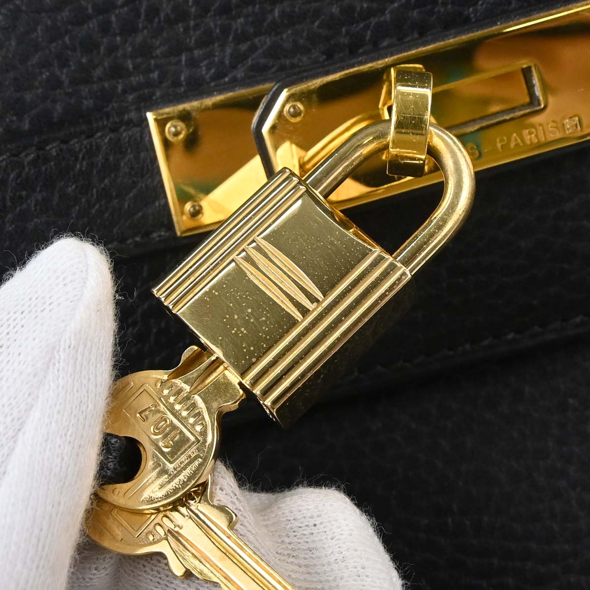 Hermes Black Ardennes Birkin 40 Handbag