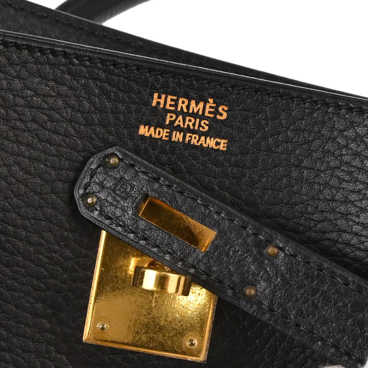 Hermes Black Ardennes Birkin 40 Handbag