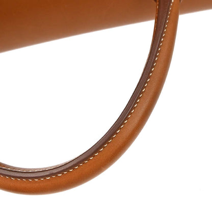 Hermes Fauve Barenia Kelly Picnic Handbag