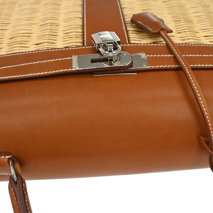 Hermes Fauve Barenia Kelly Picnic Handbag