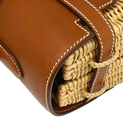 Hermes Fauve Barenia Kelly Picnic Handbag
