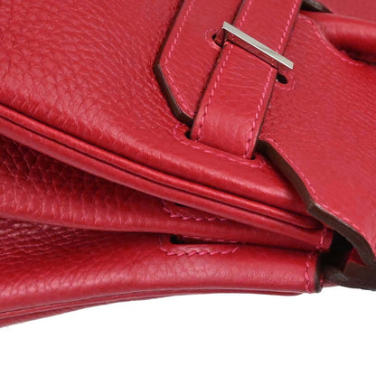 Hermes Rouge Casaque Taurillon Clemence Birkin 30 Handbag