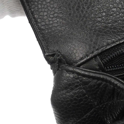 Chanel 1996-1997 Black Caviar Skin Kelly Top Handle Handbag