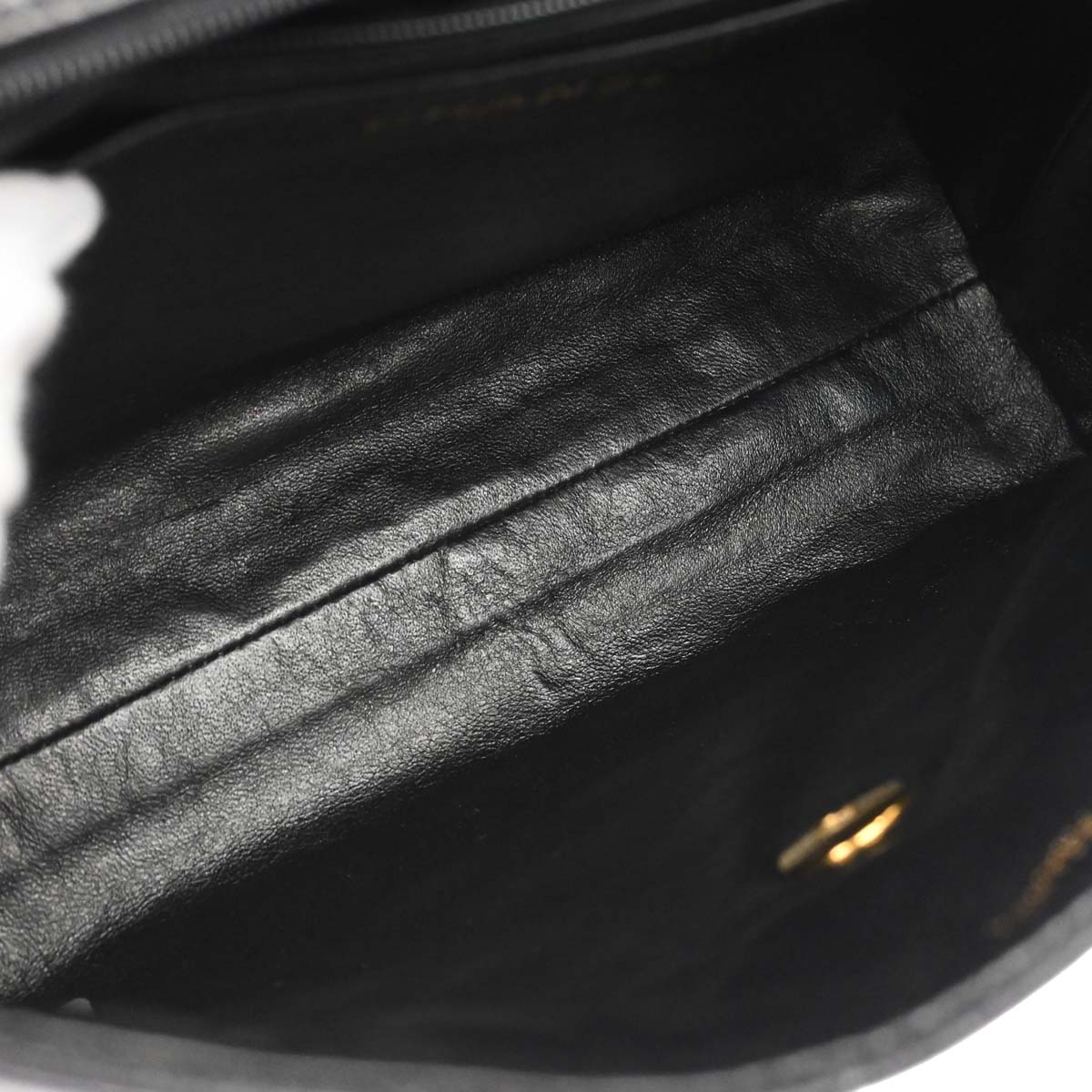 Chanel 1996-1997 Black Caviar Skin Kelly Top Handle Handbag