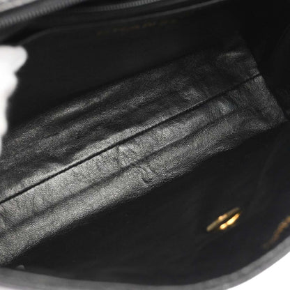 Chanel 1996-1997 Black Caviar Skin Kelly Top Handle Handbag