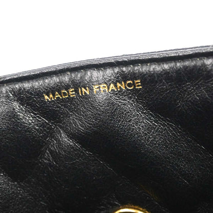 Chanel 1996-1997 Black Caviar Skin Kelly Top Handle Handbag