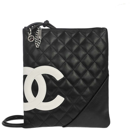 Chanel Black Calfskin Cambon Ligne Shoulder Bag
