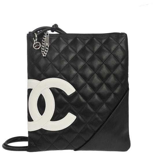 Chanel Black Calfskin Cambon Ligne Shoulder Bag
