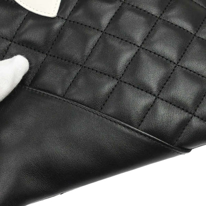Chanel Black Calfskin Cambon Ligne Shoulder Bag