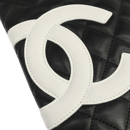 Chanel Black Calfskin Cambon Ligne Shoulder Bag