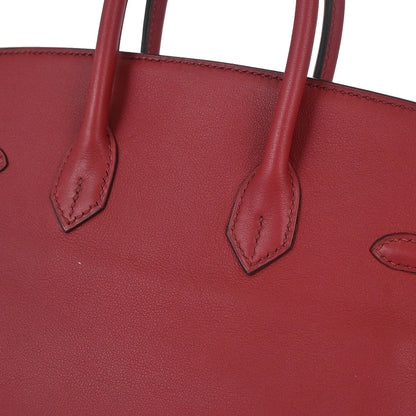 Hermes Rouge Grenade Swift Birkin 25 Handbag