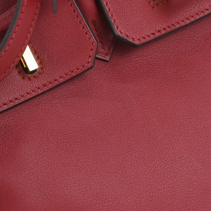 Hermes Rouge Grenade Swift Birkin 25 Handbag