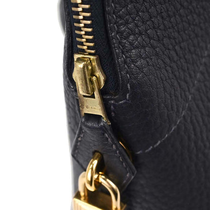 Hermes Blue Indigo Taurillon Clemence Bolide 35 2way Shoulder Handbag
