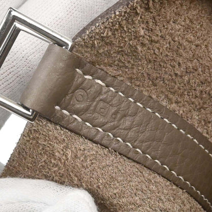 Hermes Etoupe Gray Taurillon Clemence Picotin Lock 22 MM Handbag