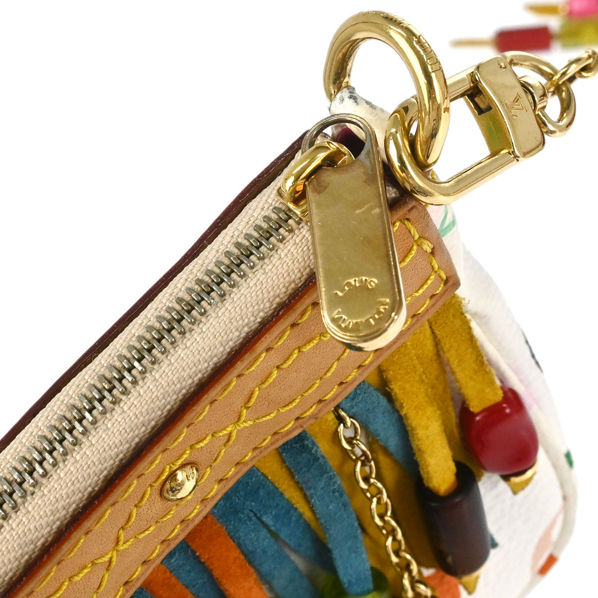 Louis Vuitton 2006 Monogram Multicolor Bucket Fringe Tote Bag M40109
