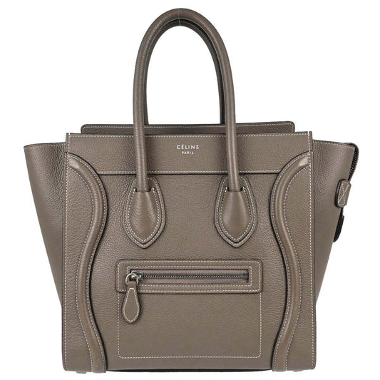 Celine Brown Luggage Micro Tote Handbag