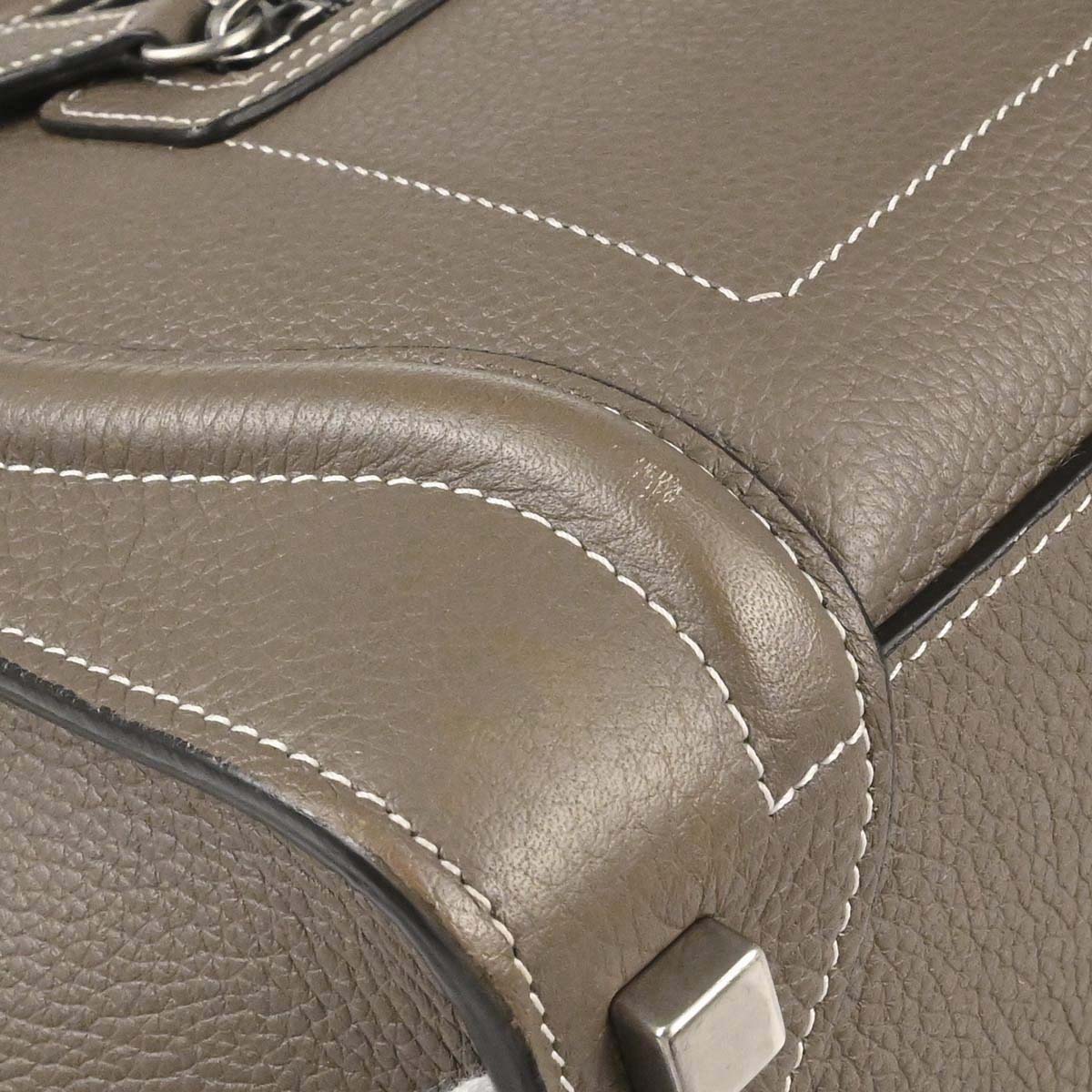 Celine Brown Luggage Micro Tote Handbag