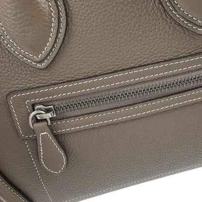 Celine Brown Luggage Micro Tote Handbag
