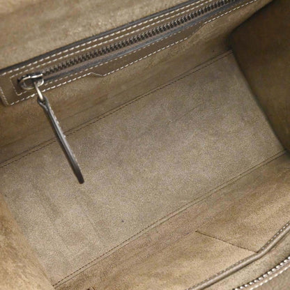 Celine Brown Luggage Micro Tote Handbag