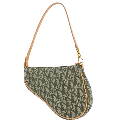 Christian Dior Green Trotter Saddle Handbag