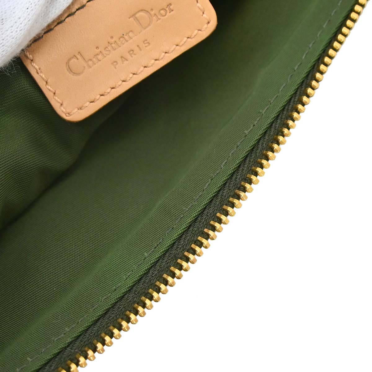 Christian Dior Green Trotter Saddle Handbag
