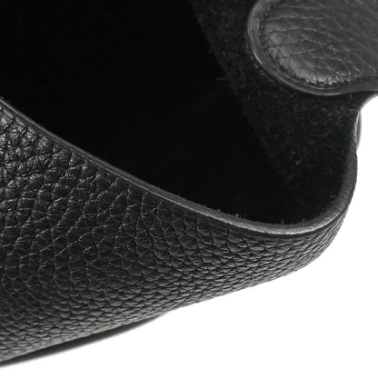 Hermes Black Taurillon Clemence Picotin Lock 22 MM Handbag