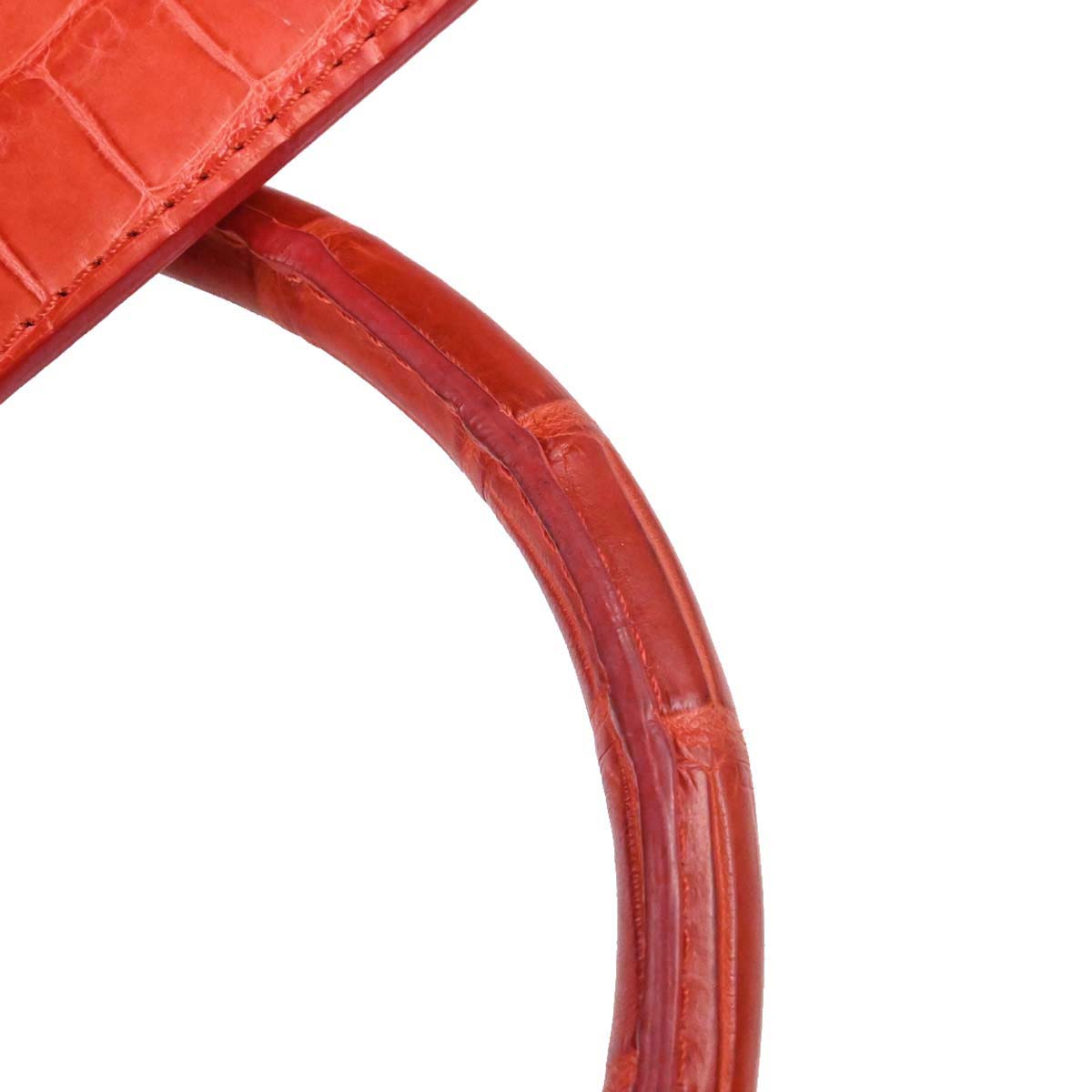 Celine * Red Crocodile Luggage Micro Tote Handbag
