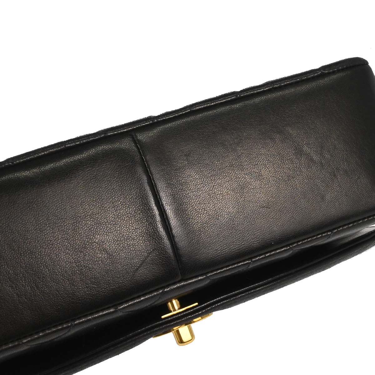 Chanel 1994-1996 Black Lambskin Medium Diana Shoulder Bag