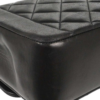 Chanel 1994-1996 Black Lambskin Medium Diana Shoulder Bag
